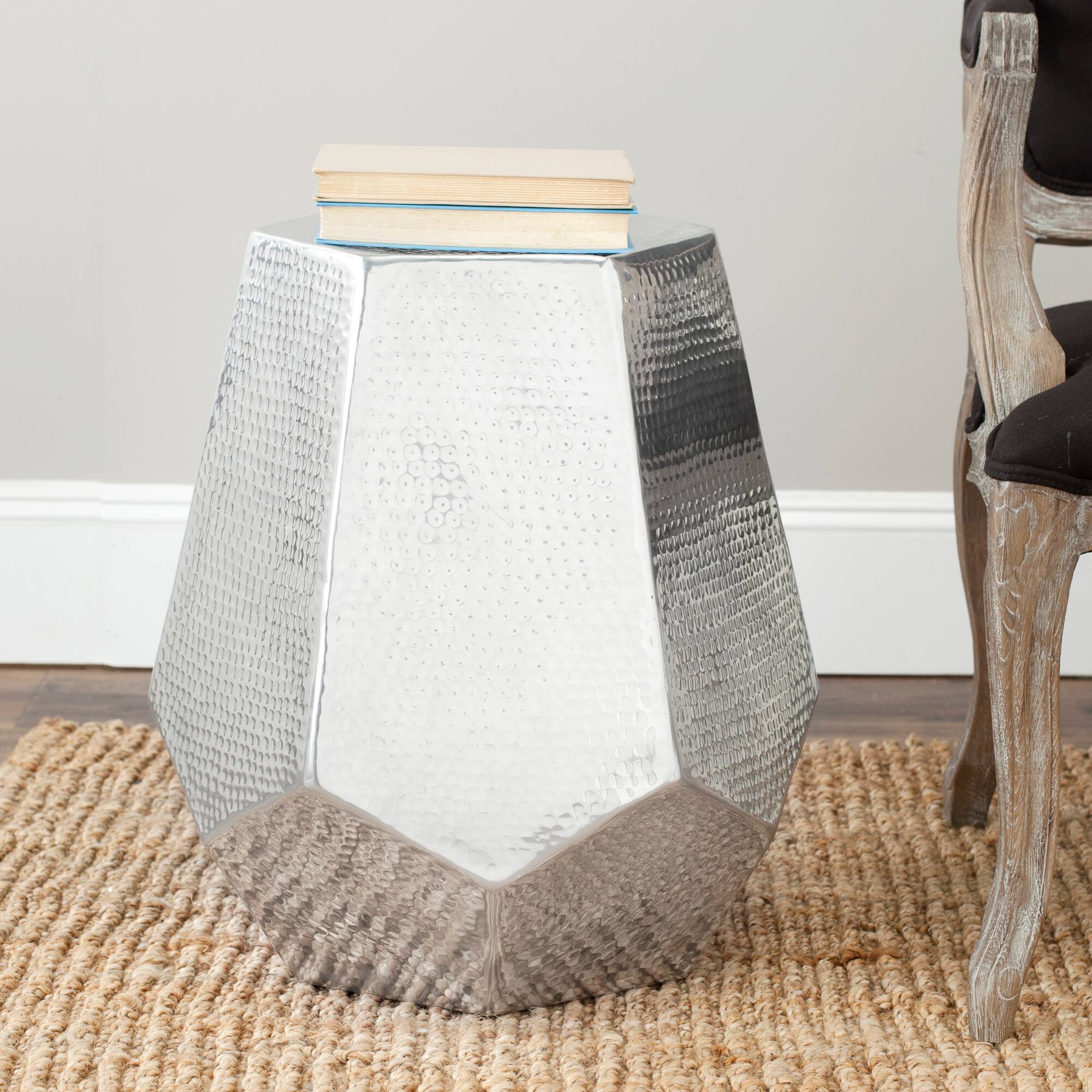 Aiden Stool in Silver